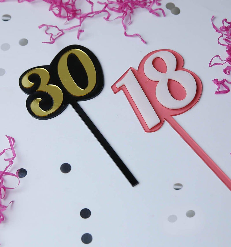 Number Cake Topper - customize your topper - Inspired Baking 