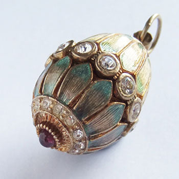 Faberge style Easter egg charm