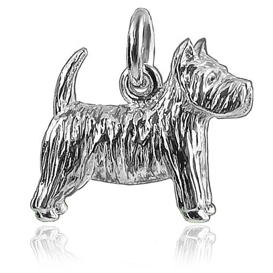 Westy Keyrings / West Highland White Terrier Key Chains and Dog Collar Charms. Popular British Dogs. — Sketched by Ste