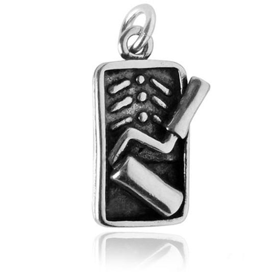 Sterling Silver Paint Tray and Roller Charm