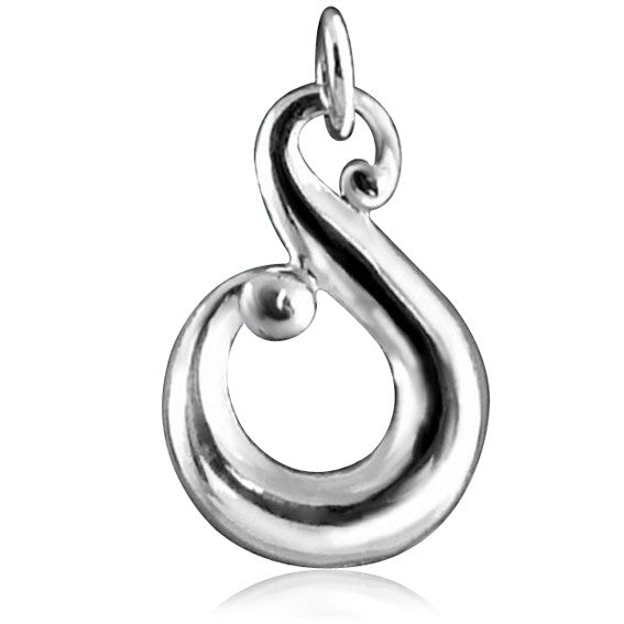 Koru Symbol Charm | Sterling Silver Pendant – Charmarama