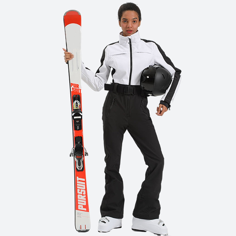 Men's One Piece Ski Suits With Adjustable Belt, Ski Jumpsuit