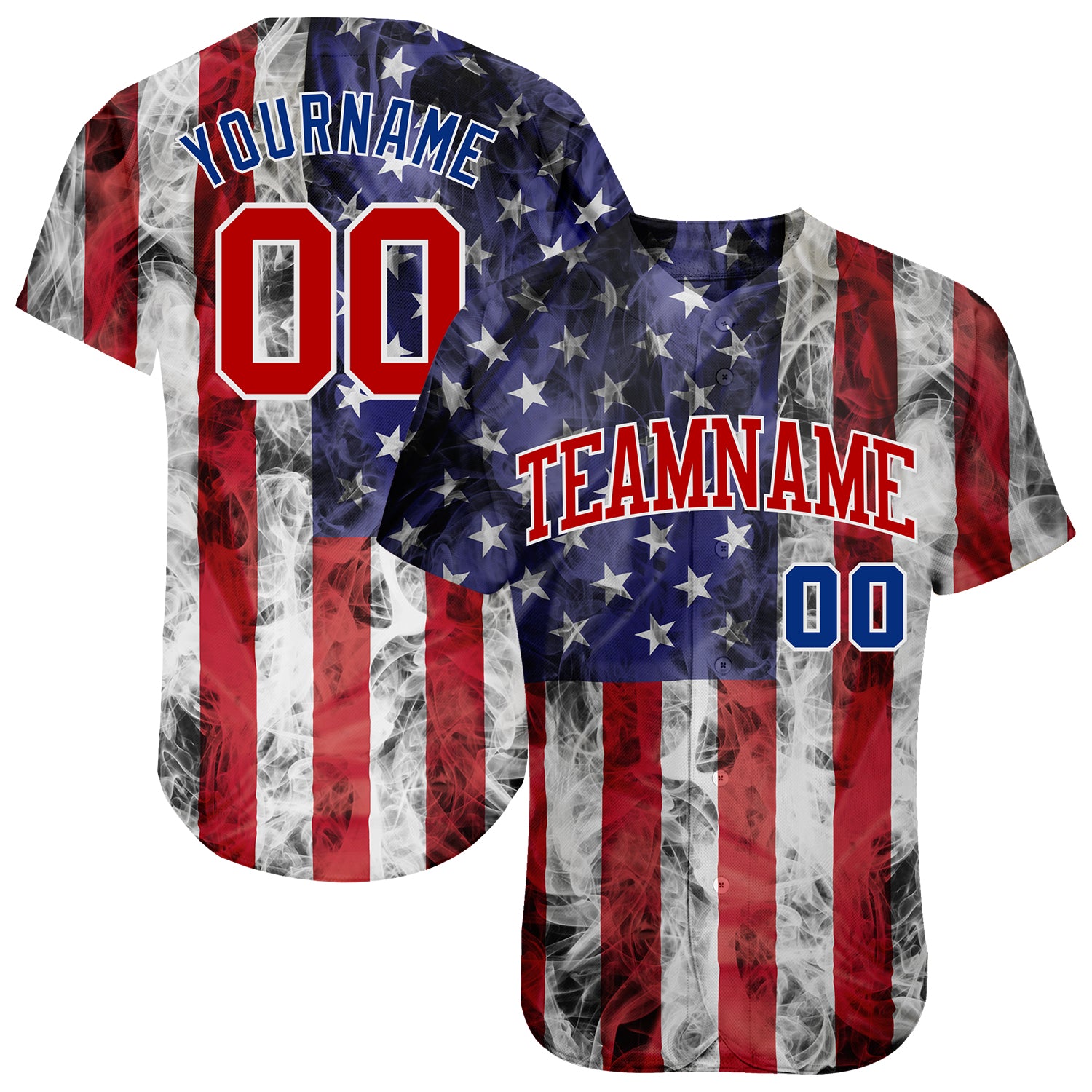  Greater Half Custom Baseball Jersey Button Down USA Red America  #1 (Small-4XL) : Sports & Outdoors