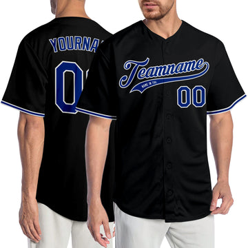 Custom Blue White White-Royal Gradient Fashion Authentic Baseball Jersey