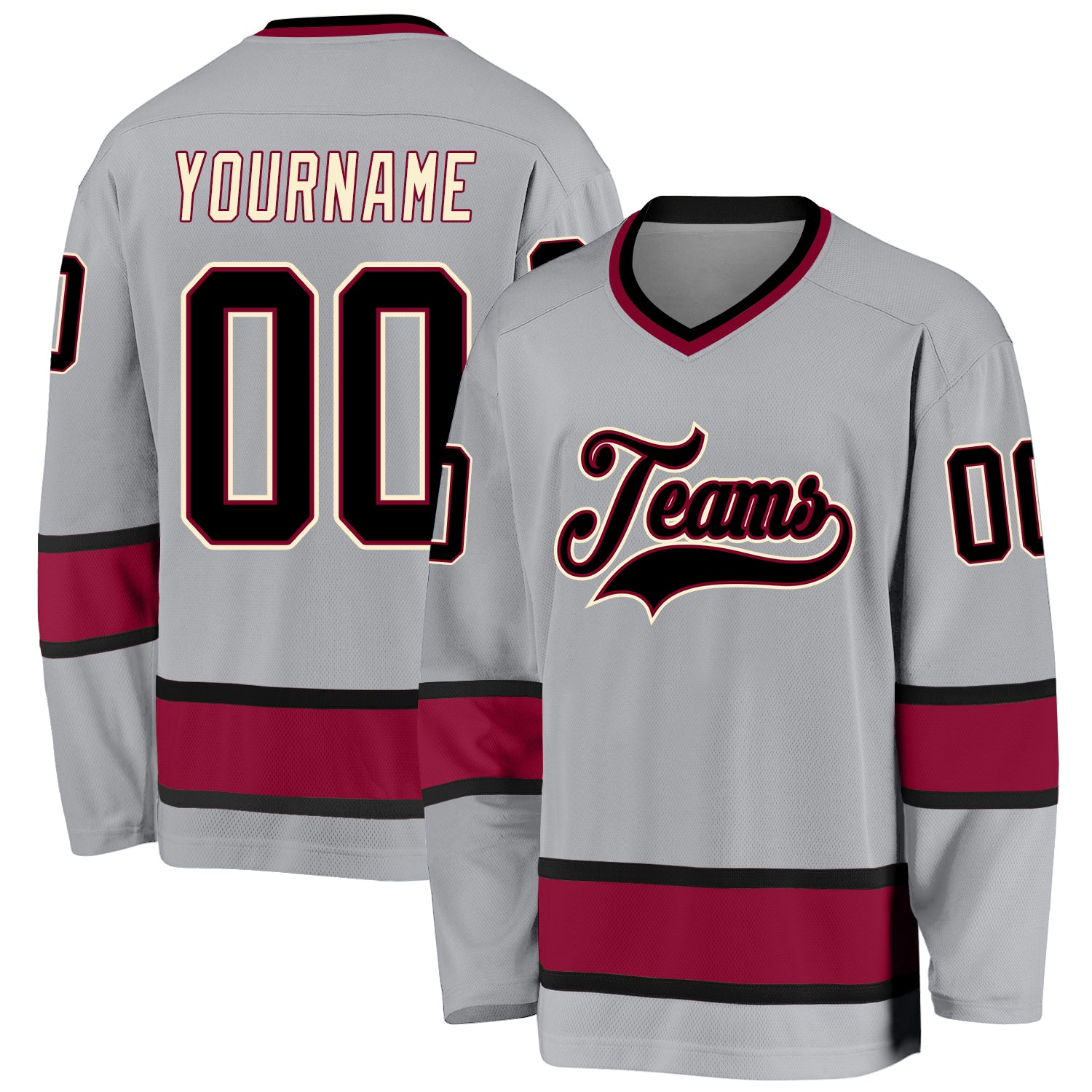  Pullonsy White Custom Ice Hockey Jersey for Men Women Youth  S-8XL Home Authentic Sewn Name & Numbers,Black-Silver : Sports & Outdoors