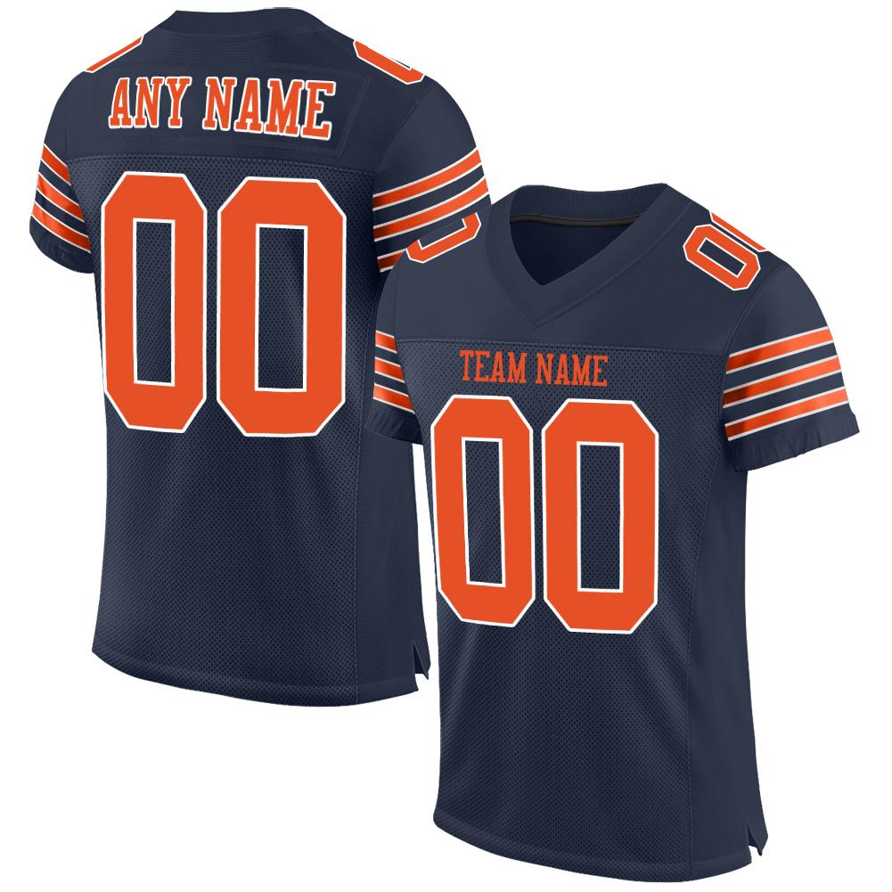 32E Jersey Chicago''Bears''Men #52 Khalil Mack 58 Roquan Smith 1 Justin  Fields 34 Walter Payton''NFL'' Custom Navy Color Rush Limited 