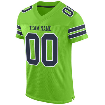 green and white football jersey