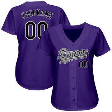 Sale Build White Baseball Authentic Gold Jersey Purple – CustomJerseysPro