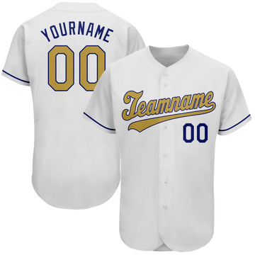 white and gold baseball jersey