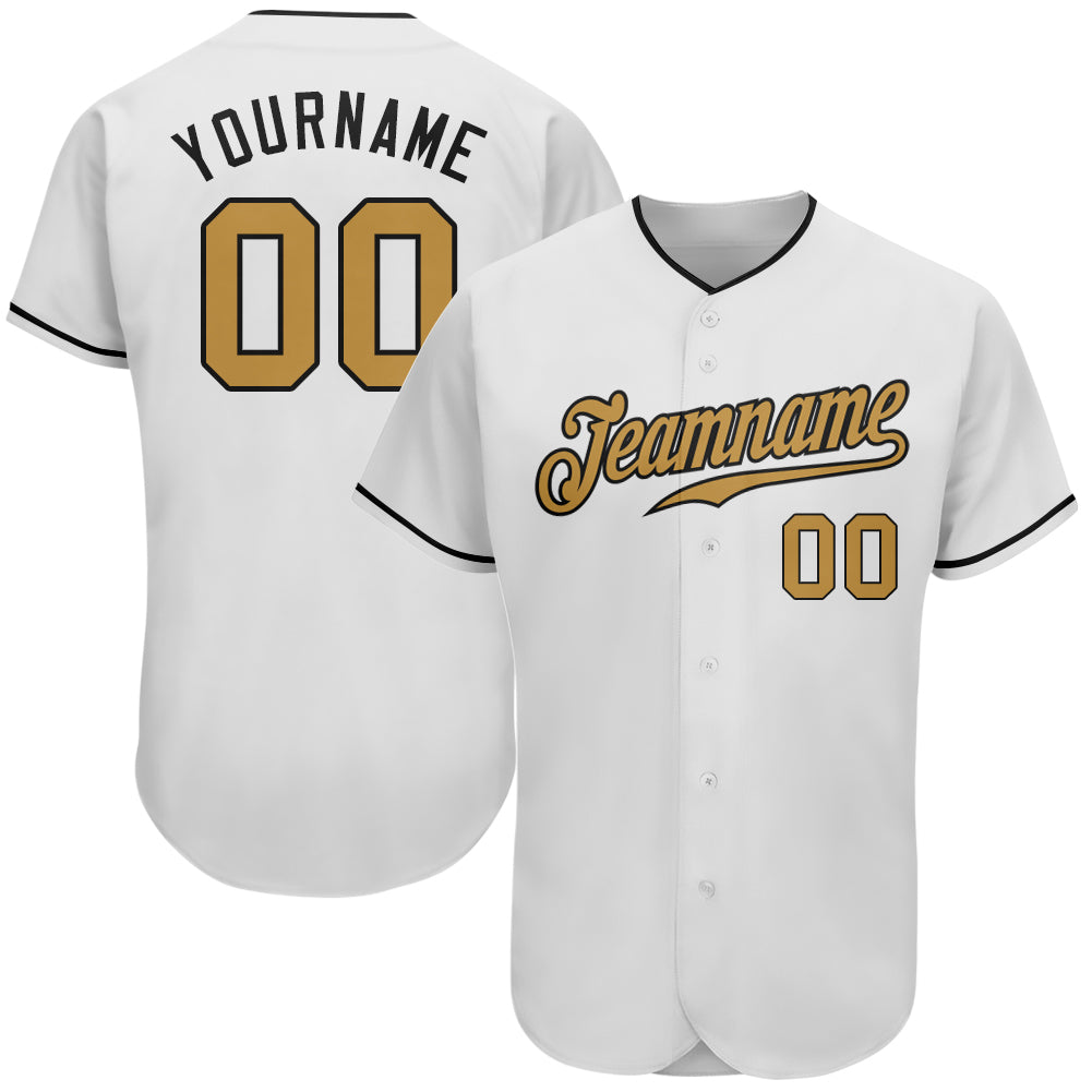 WMCC Custom Black Vegas Gold-White Authentic Baseball Jersey w/ TeamNa –  StickerDad & ShirtMama