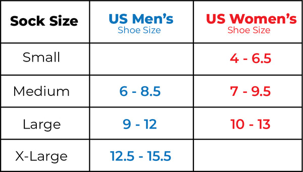 Feetures Size Chart