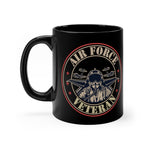 Air Force Veteran Black 11 ounce mug