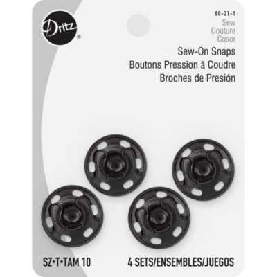 KO Sew On Metal Snaps, Size 4 (17mm)