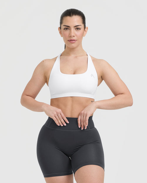 Timeless Wide Strap Sports Bra | Deep Taupe