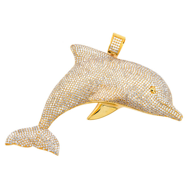 diamond dolphin pendant