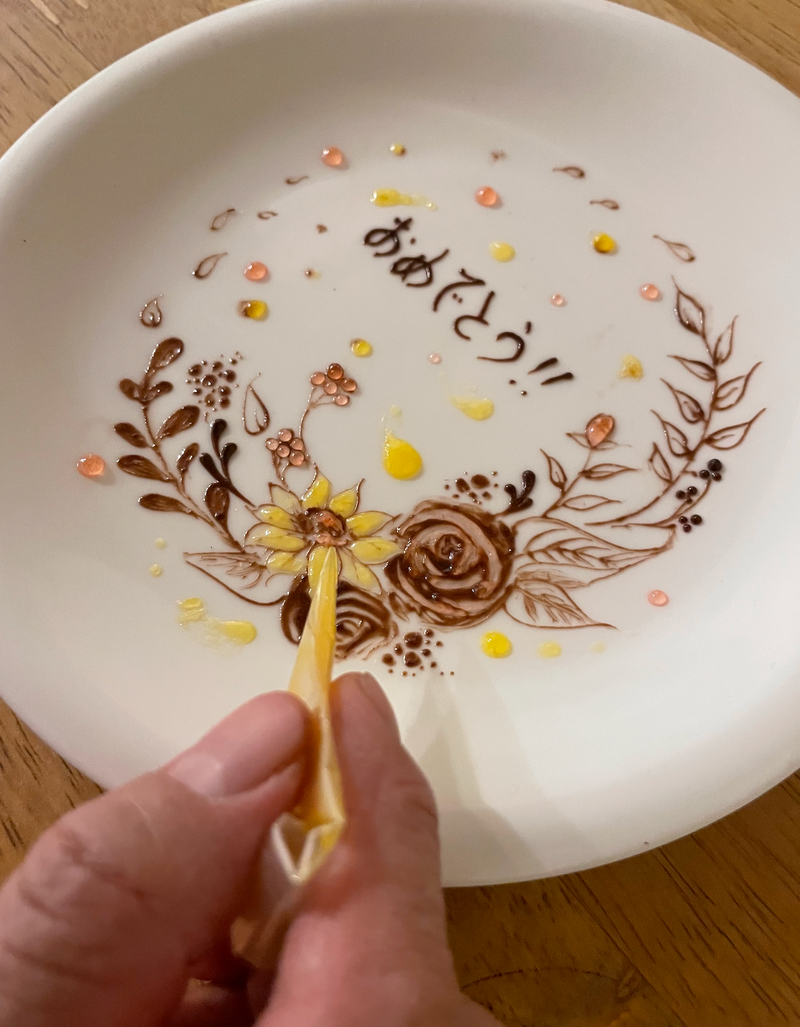 コンプリート チョコペン 花 チョコペン 花束