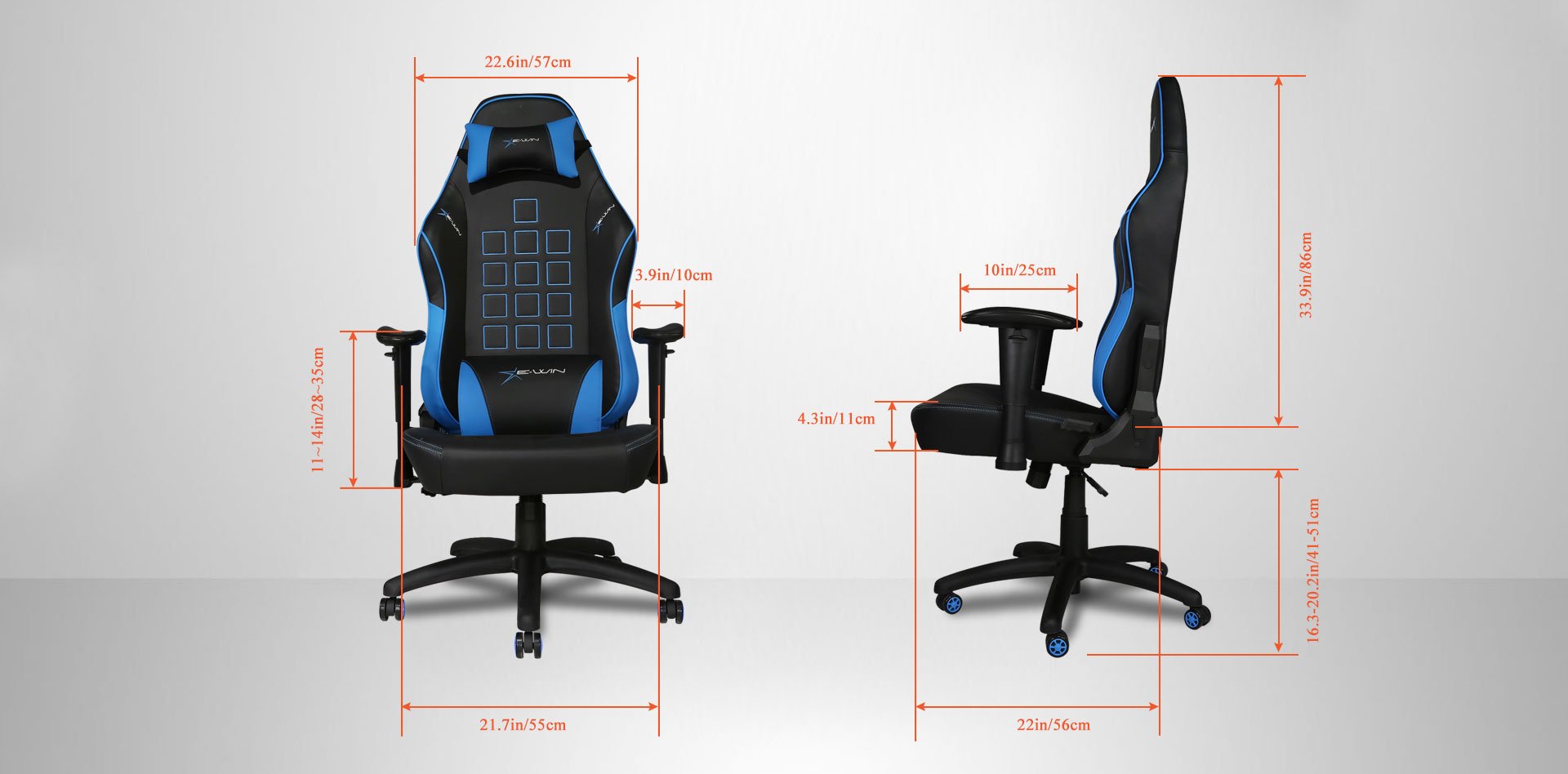 ewin knight series gaming chair