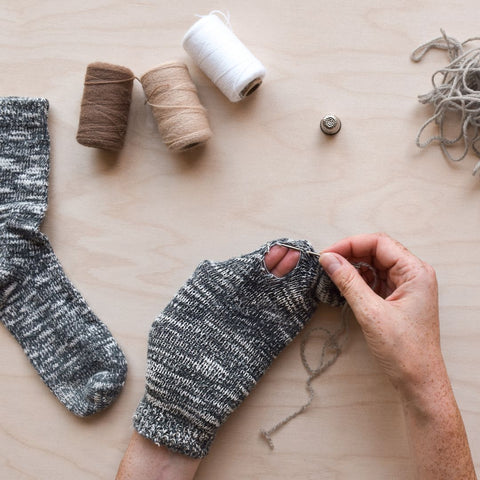 How to mend-socks-to-save-from-landfill-The-Twizzle-Designs-Earth-friendly-Blog