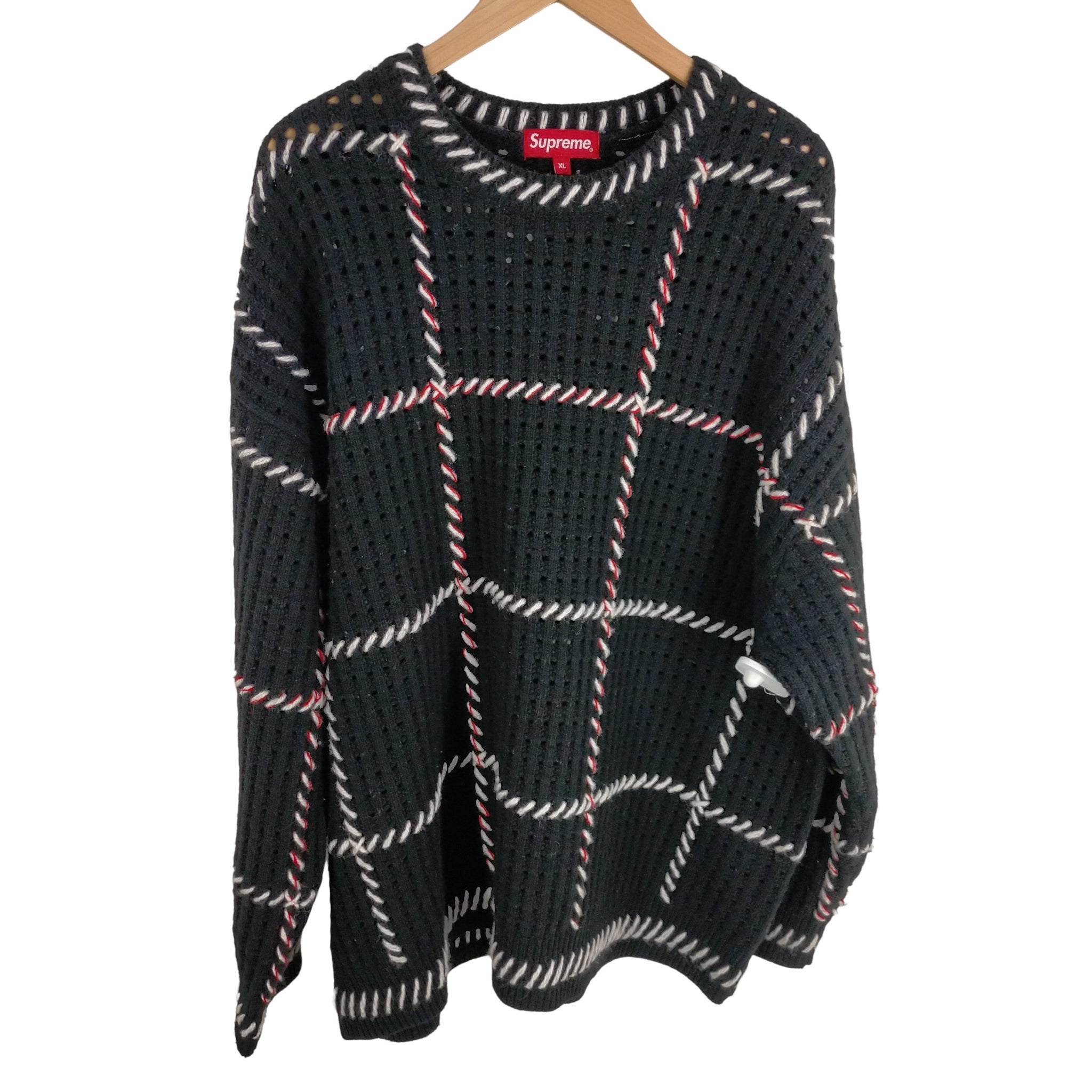 Supreme Quilt Stitch Sweater Black Mサイズ