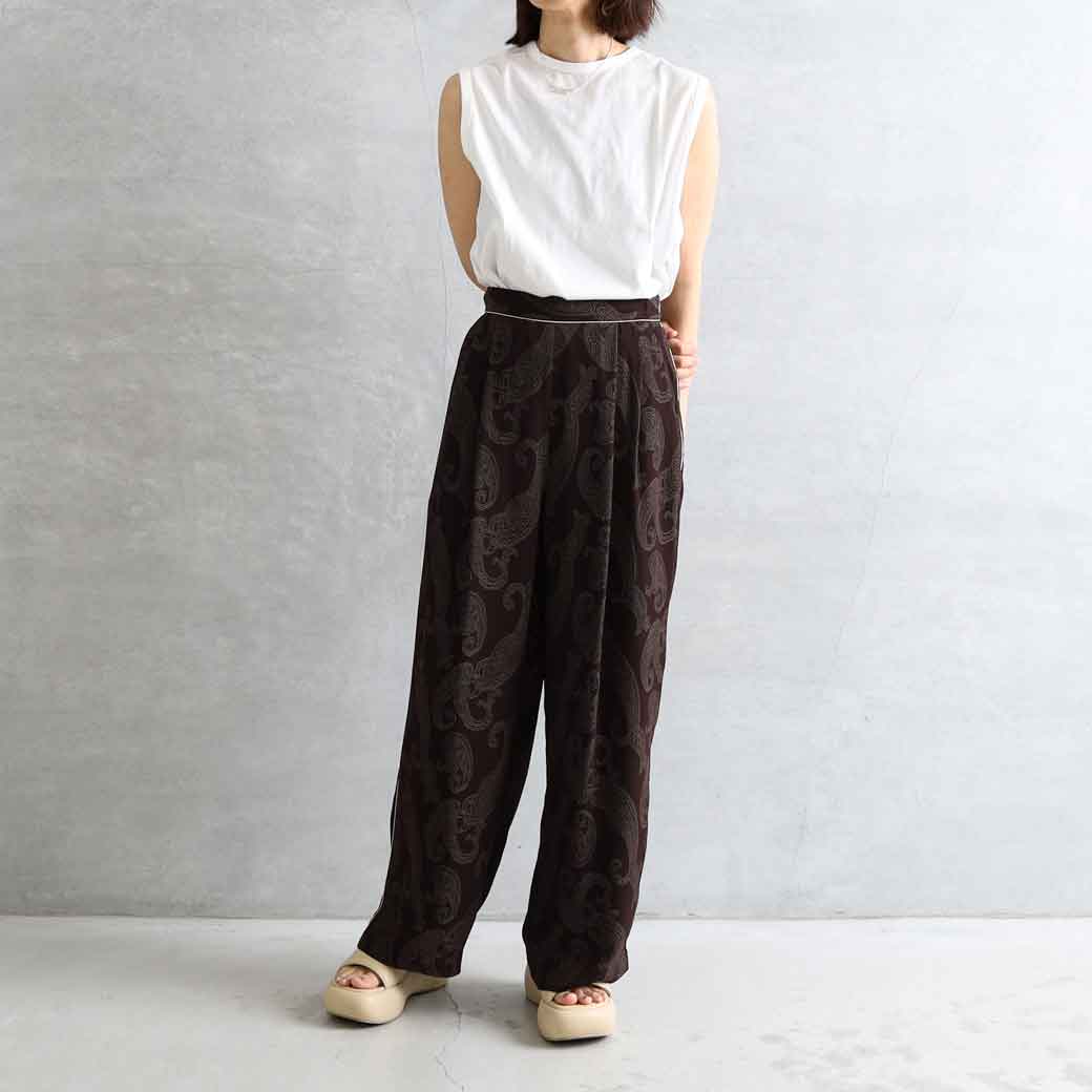 トゥデイフル TODAYFUL ペイズリーラフパンンツ Paisley Rough Pants