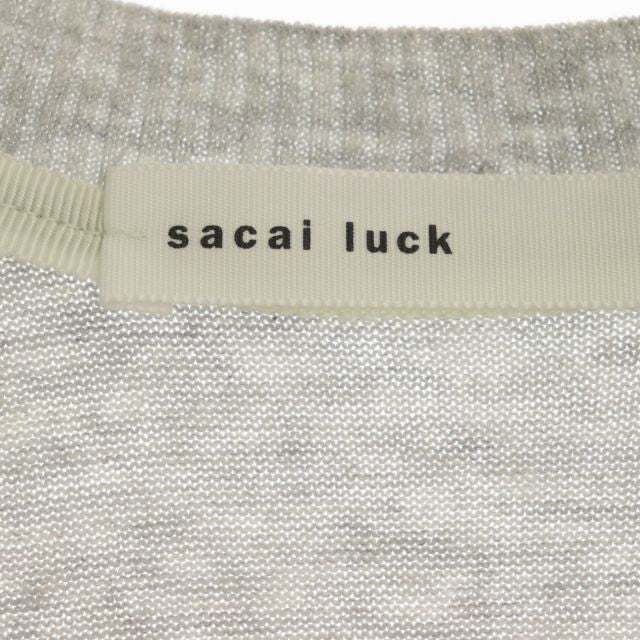 クリアランス卸売 sacai サカイ ニット ミニワンピース ブラック