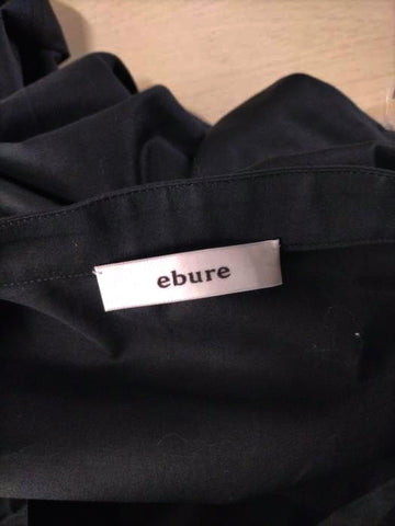 当日出荷] ebure スタンドカラー エブール コットン シャツワンピース