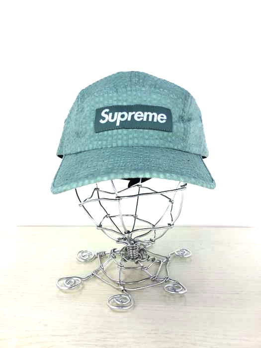 Supreme Washed Seersucker Camp Cap SageSupreme Washed Seersucker