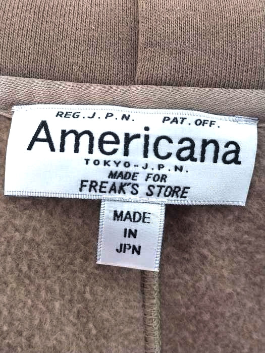 正規品! AMERICANA/ボリューム裏毛パーカーワンピース FREE SIZE