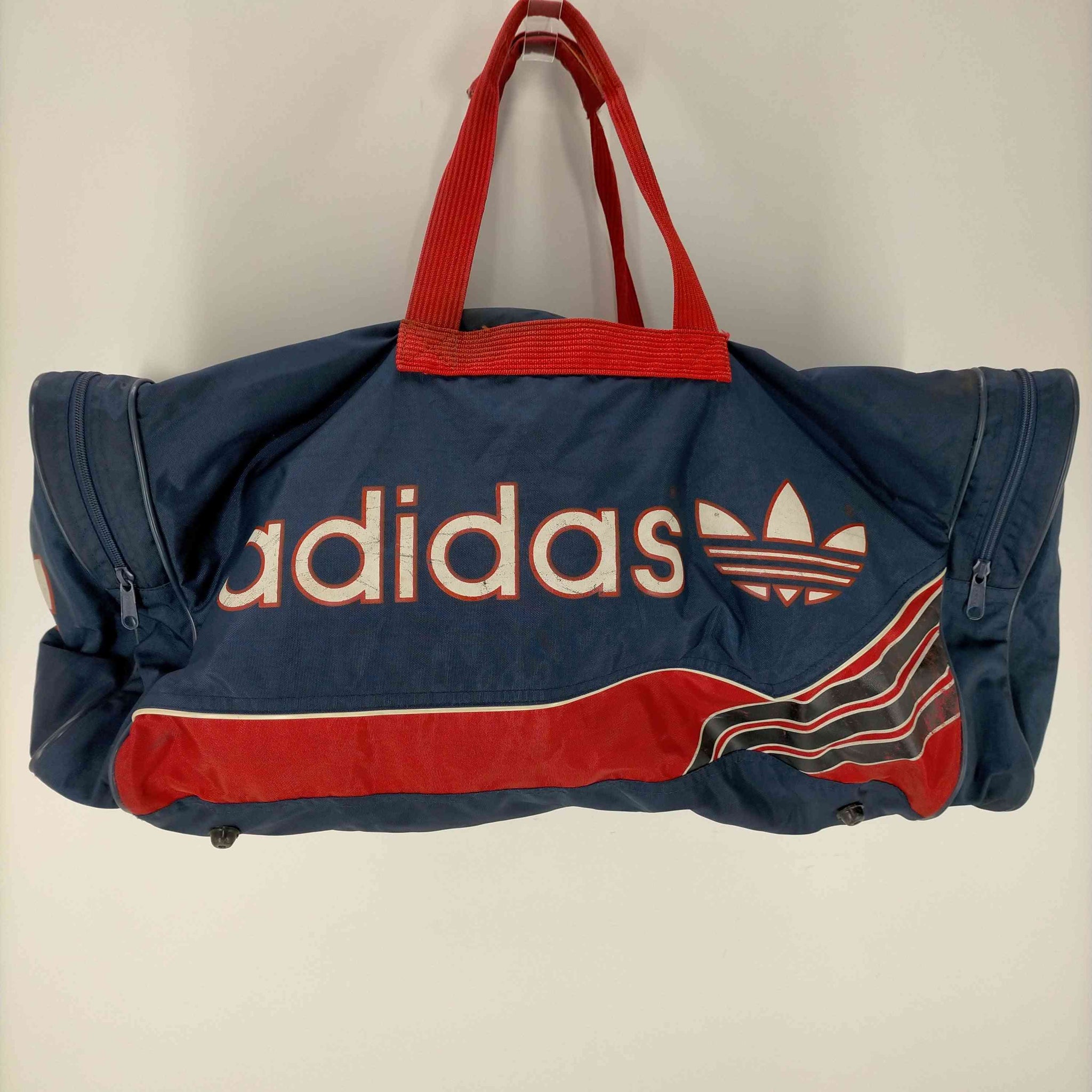 新品70s 80s Vintage ネイビー adidas ボストンバッグ トートバッグ