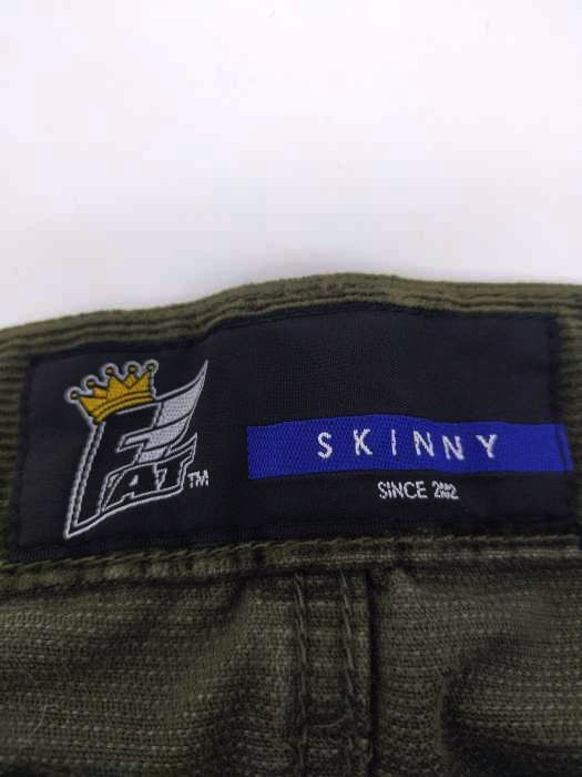 新品 エフエーティー テーパードパンツ FAT ブラック SKINNY-