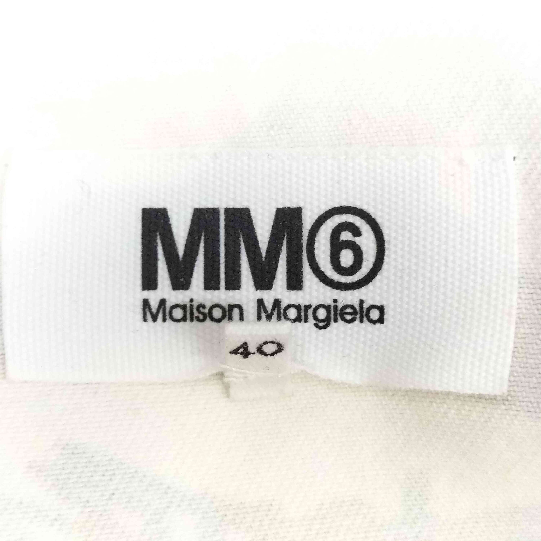 新品 MM6 メゾンマルジェラ40 シャツTシャツ ロゴTシャツ オーバー