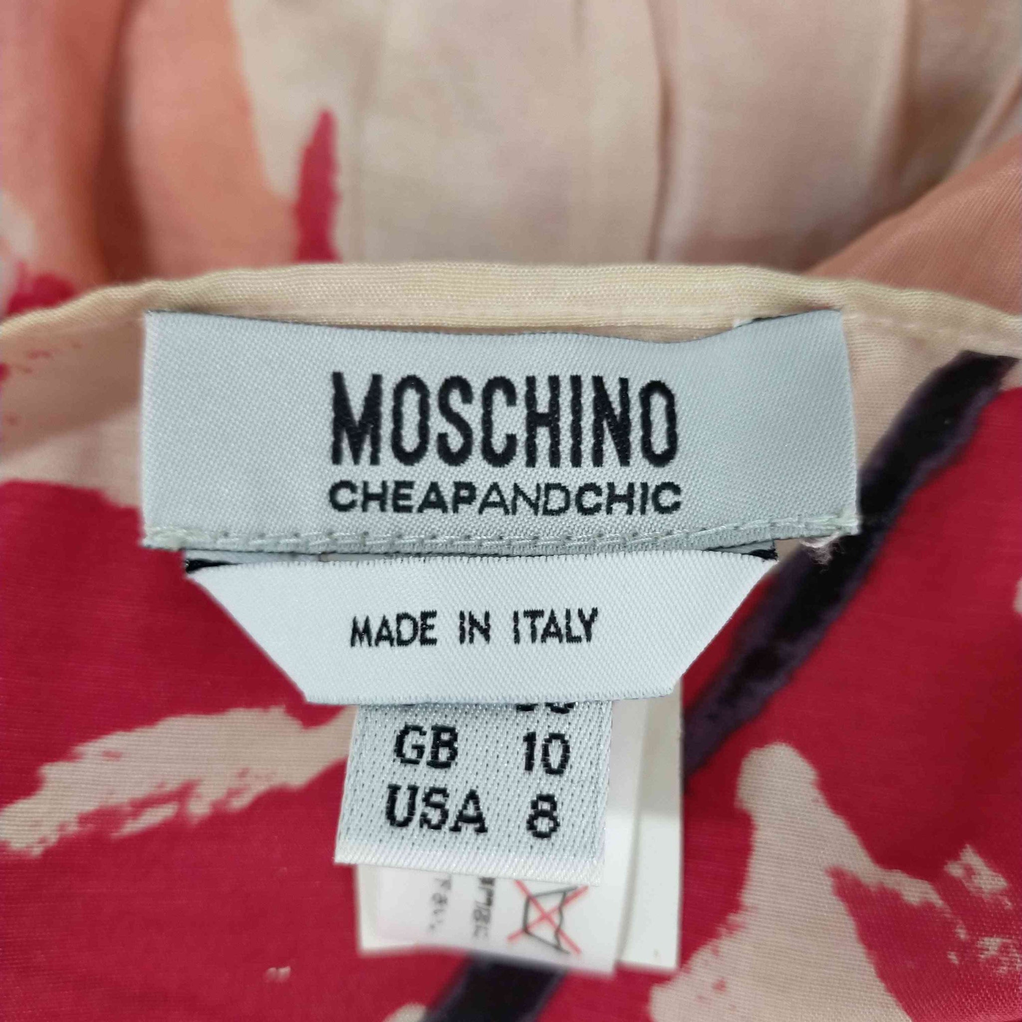 Moschino Cheap\u0026Chic レオパードリボンベルトワンピース