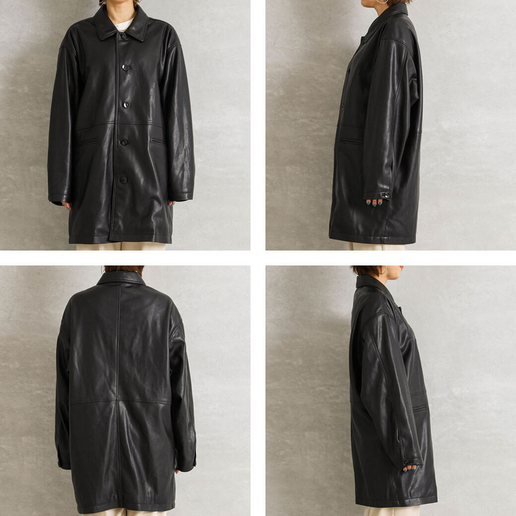 シルバーグレー サイズ todayful Ecoleather Over Jacket | www