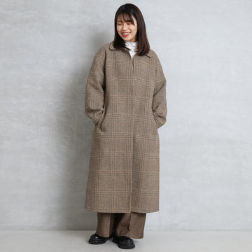 トゥデイフル TODAYFUL Soutiencollar Check Coat ステンカラー