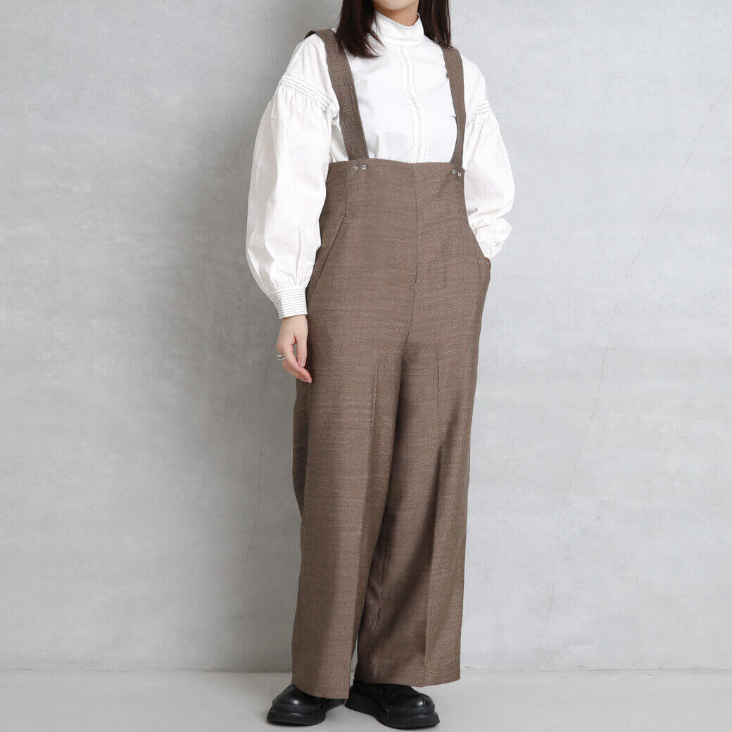 todayful サロペット 36 slub twill salopette - カジュアルパンツ