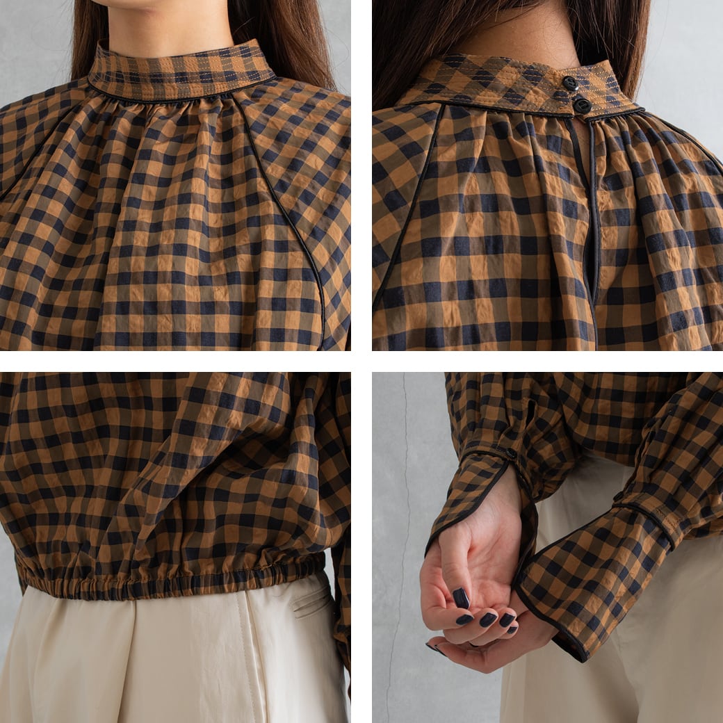 トゥデイフル TODAYFUL Ginghamcheck Puff Blouse ギンガムチェック