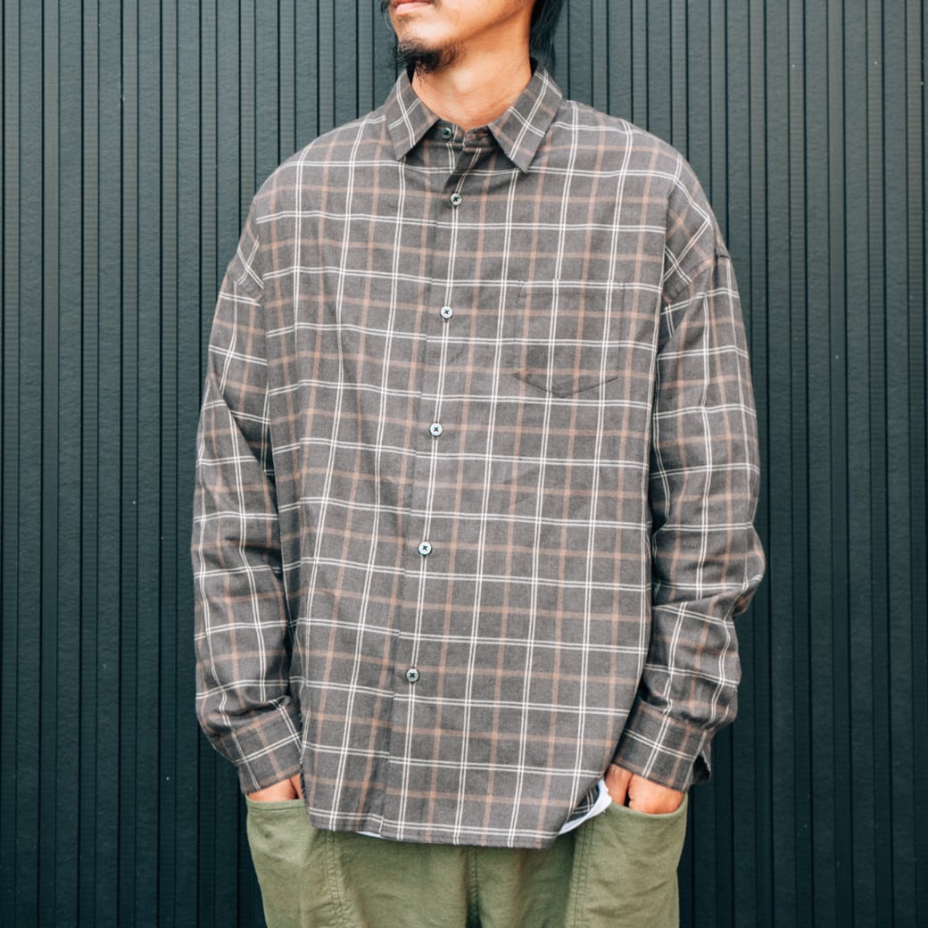 スリック Slickヴィンテージチェックドロップショルダーシャツvintage Check Dropped Shoulders Shirt5 サステナブルなecサイト サステナモール