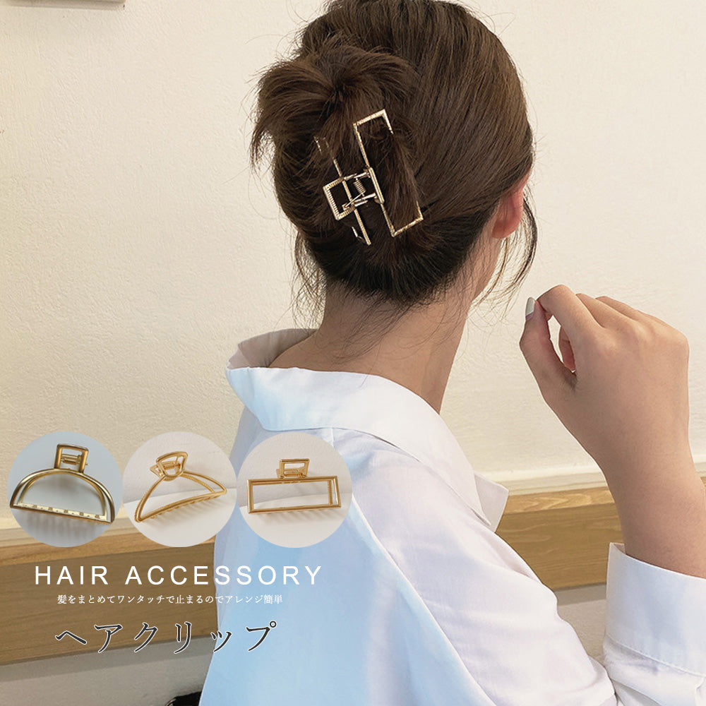 サメクリップ ヘアアクセ 髪留め  ヘアクリップ グレー