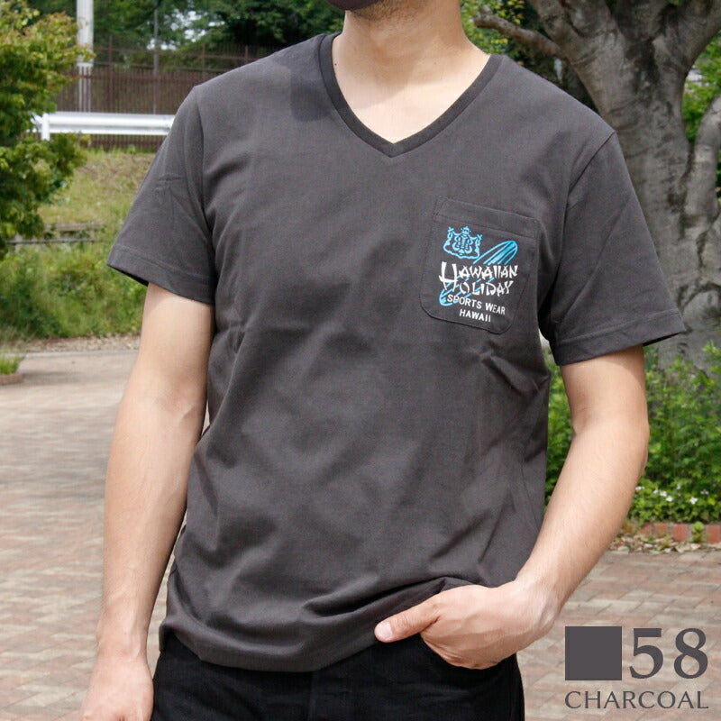 ハワイアンホリデー メンズ トップス Hh Printed Pocket T Shirts Tシャツ 春 夏 秋 半袖 コッ サステナブルなecサイト サステナモール