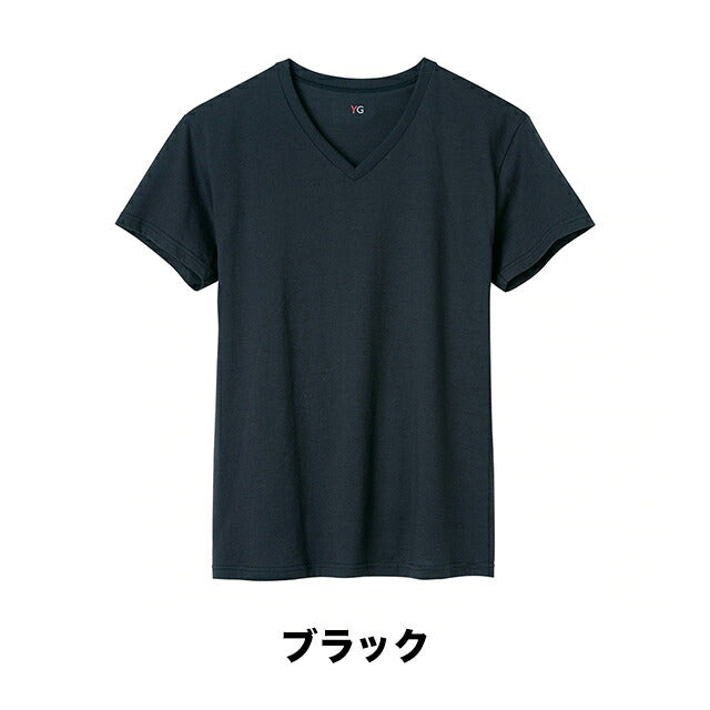 Yg ワイジー Airmade Cotton ｖネックｔシャツ メンズ インナー 肌着 ストレスフリー カットオフ 袖丈短め メンズ 年 サステナブルなecサイト サステナモール