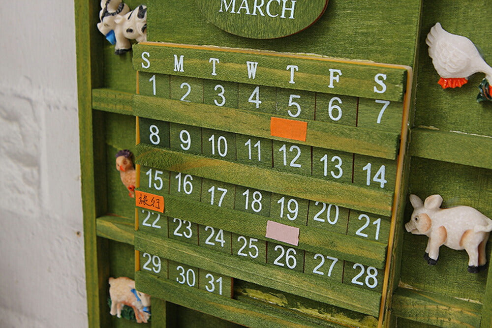 壁掛カレンダー カレンダー 22 壁掛け シンプル インテリア ウッド製 シンプル オフィス 雑貨 かわいい おしゃれ 室内飾り プレゼ サステナブルなecサイト サステナモール