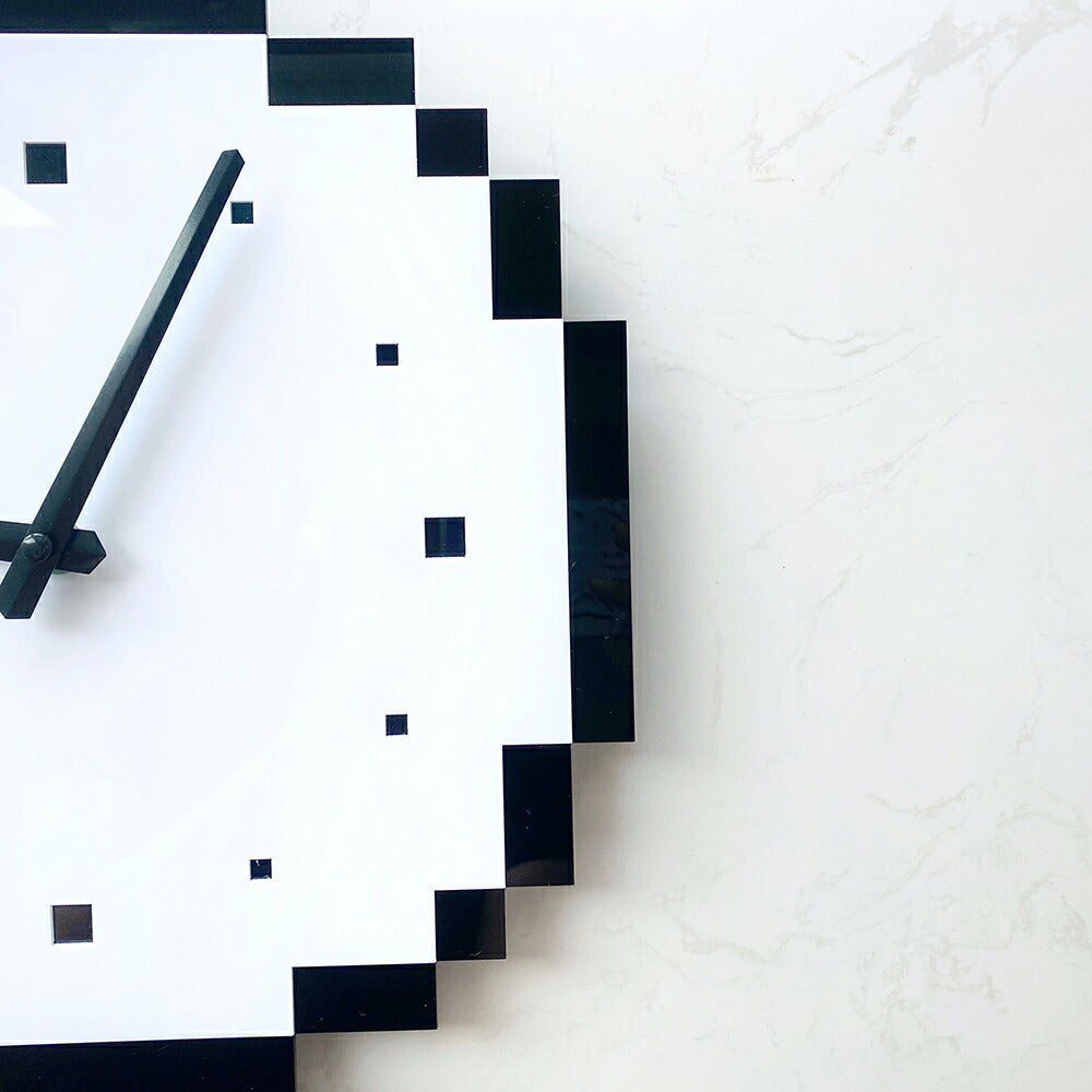 マインクラフト風壁掛け時計 掛け時計 おしゃれ かわいい シンプル 見やすい 北欧 丸形 クロック ウォールクロック 誕生日 ギフト プレゼ サステナブルなecサイト サステナモール