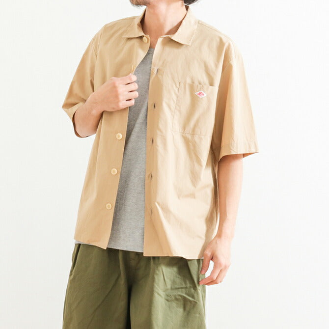 ダントン Dantonコットンポプリン ワイドシャツ 半袖cotton Poplin Wide Shirtjd 3609msaメンズ トップ サステナブルなecサイト サステナモール