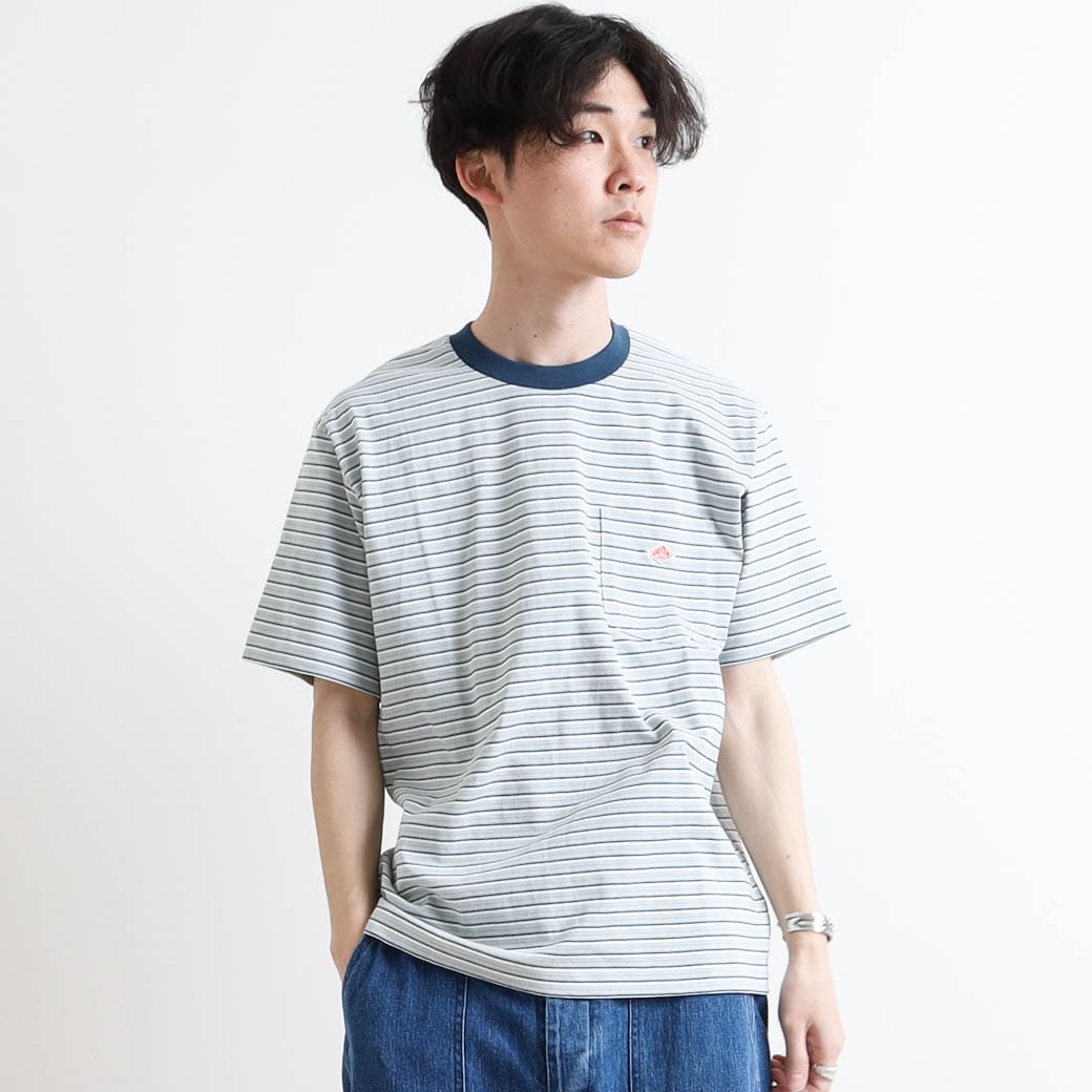 Danton ダントン Border Pocket Tee ボーダーポケットtシャツ Jd 9041stripe メンズ 半袖tシャツ 春夏 サステナブルなecサイト サステナモール