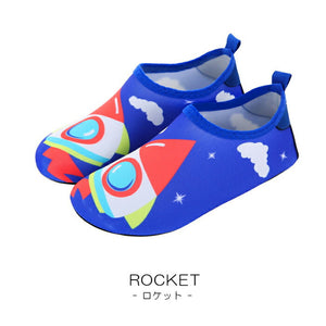 キッズ マリンシューズ 7パターン サメ ロボット 恐竜 ロケット ユニコーン フラミンゴ 猫 サンダル 子供靴 こども ネコポス サステナモール