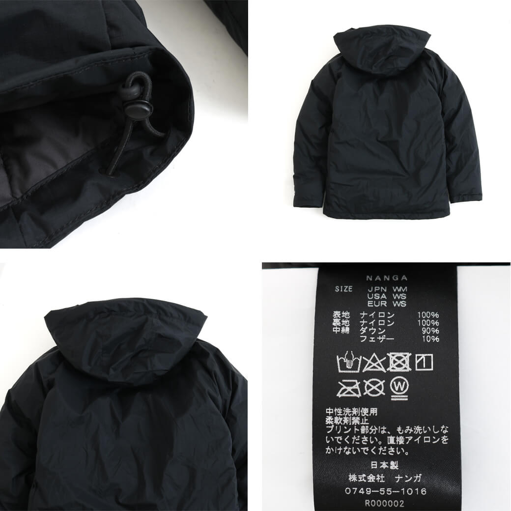 NANGA ナンガWOMEN´S DOWN JACKET N187BK新品未使用 人気が高い