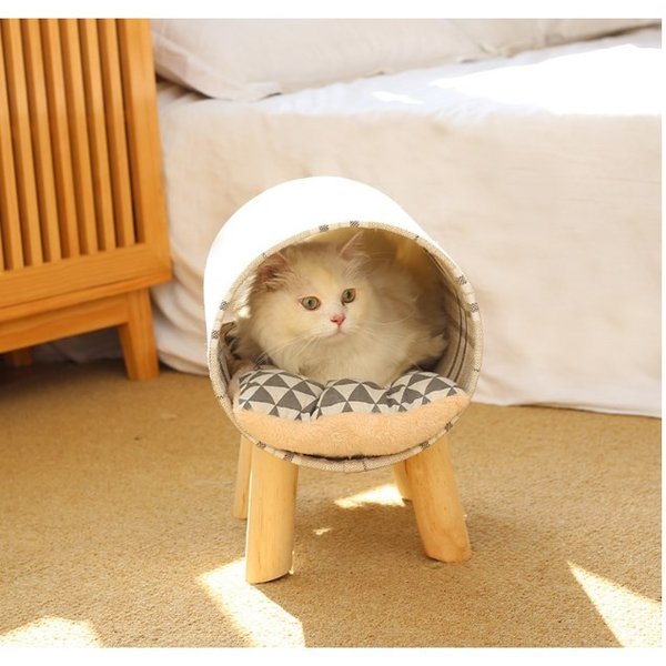 猫 ペット ベッド おしゃれ 猫ハウス 猫ベッド 猫用ベッド おしゃれベッド 欧風 インテリア 猫ベッド 木製 四季 サステナブルなecサイト サステナモール