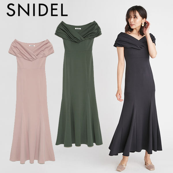 snidel 七歩丈ワンピース パーティードレス - ワンピース