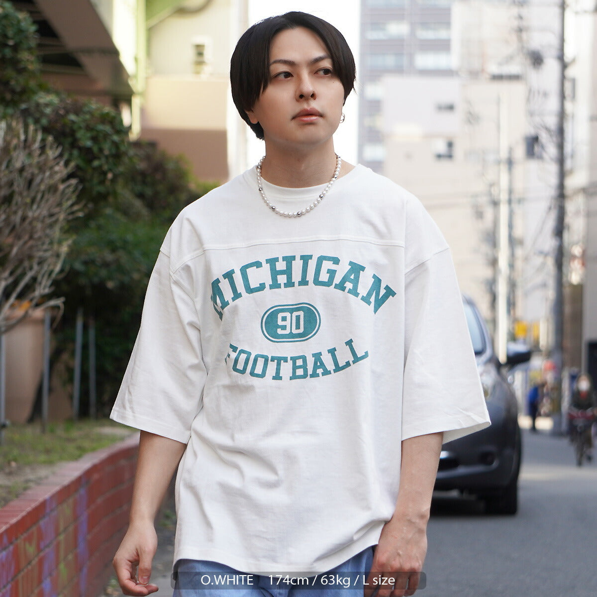 オーバーサイズ Tシャツ メンズ ビッグtシャツ レディース カレッジプリント フットボールtシャツ ビッグシルエット 半袖tシャツ ト サステナブルなecサイト サステナモール