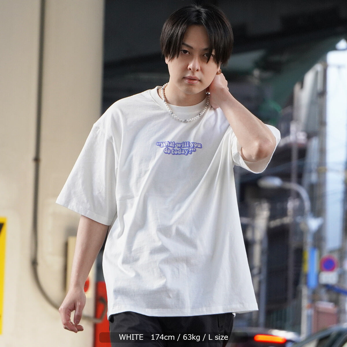 Tシャツ　長袖　ブラック　ロンT   ストリート　韓国　メンズ　オーバーサイズ